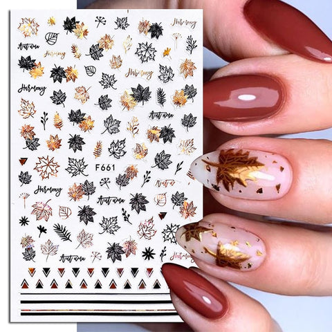 Stickers Nail Art Automne