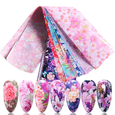Feuilles Ongles Florales