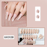 Faux Ongles Marbre Extra Longs